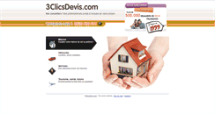 Desktop Screenshot of 3clicsdevis.com