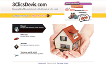 Tablet Screenshot of 3clicsdevis.com